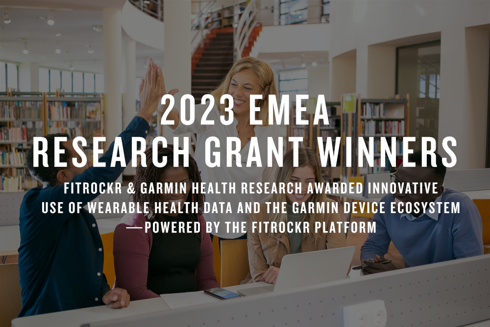 Fitrockr & Garmin announce 2023 EMEA Research Grant winners
