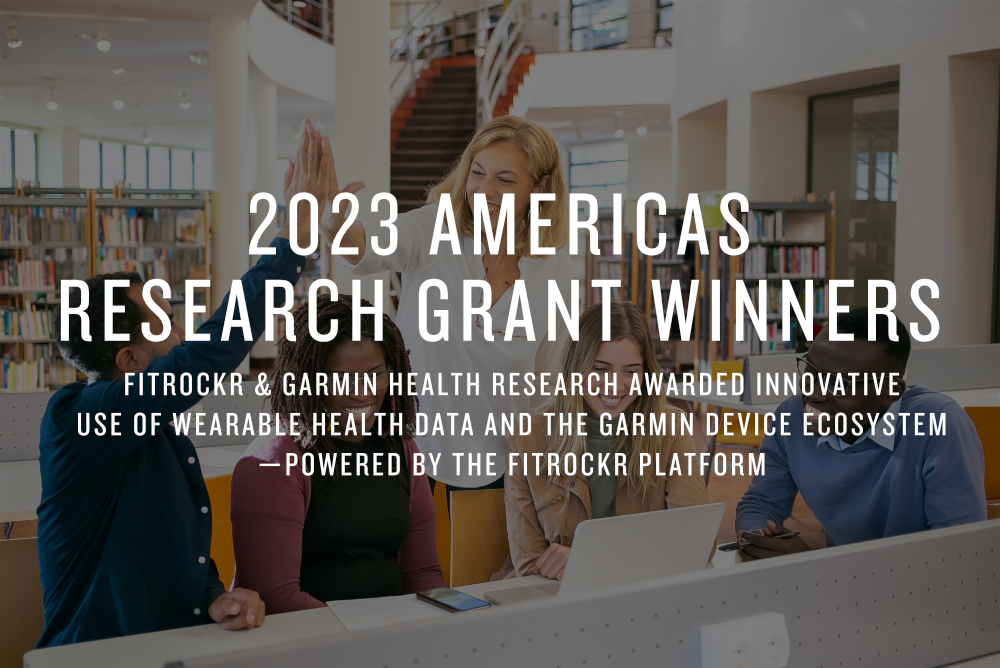 Fitrockr & Garmin announce 2023 Americas Research Grant winners